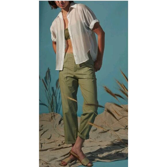 Pharaoh Collection Ellis Pants Cotton Tencel Size 2 - Picture 1 of 14